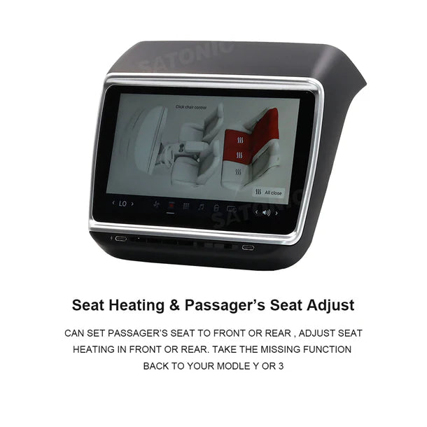 Tesla Satonic 7.2 Inch scherm achterin, rear entertainment scherm