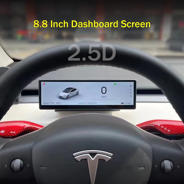 8,8 inch widescreen dashboard voor Tesla model Y met camera